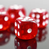 6x W6 Spielwürfel in rot - DiceBuddy